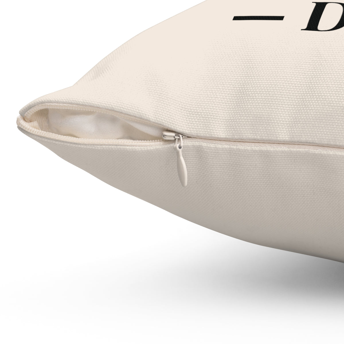To My Daughter personalized keepsake pillow, front view