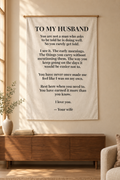 To My Husband Blanket from Wife — Personalized Keepsake Velveteen Throw